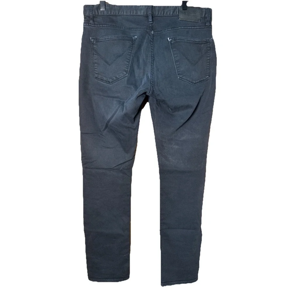 John Varvatos JV701 Black Denim Jeans Size 32 Measure 34x32 Factory Distressed‎